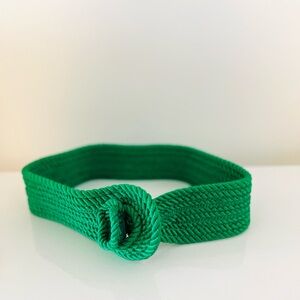 Vintage braided green belt